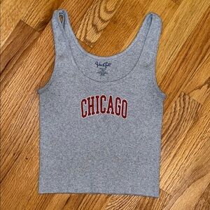 Brandy Melville Gray Chicago Tank Top